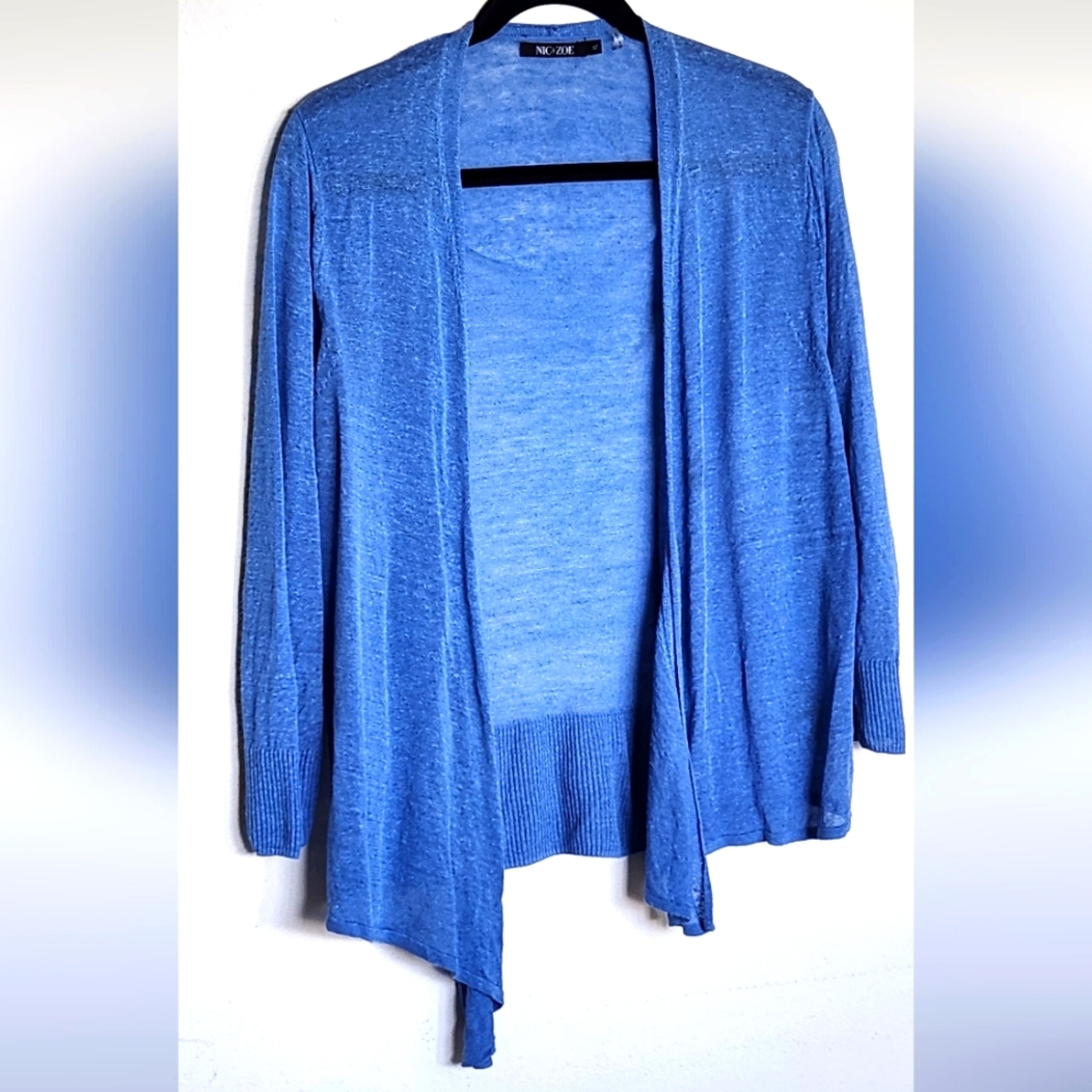 Nordstrom's NIC and ZOE 4-way Wrap Cardigan,  Blue,  Great Pre-loved Condition